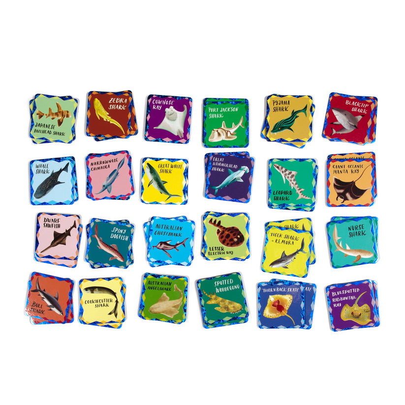 Shiny Sharks Memory & Matching Game