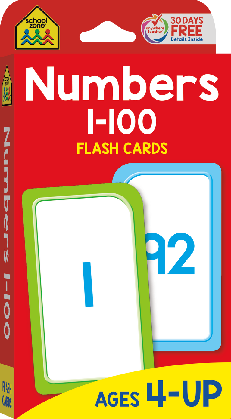 Numbers 1-100 Flash Cards