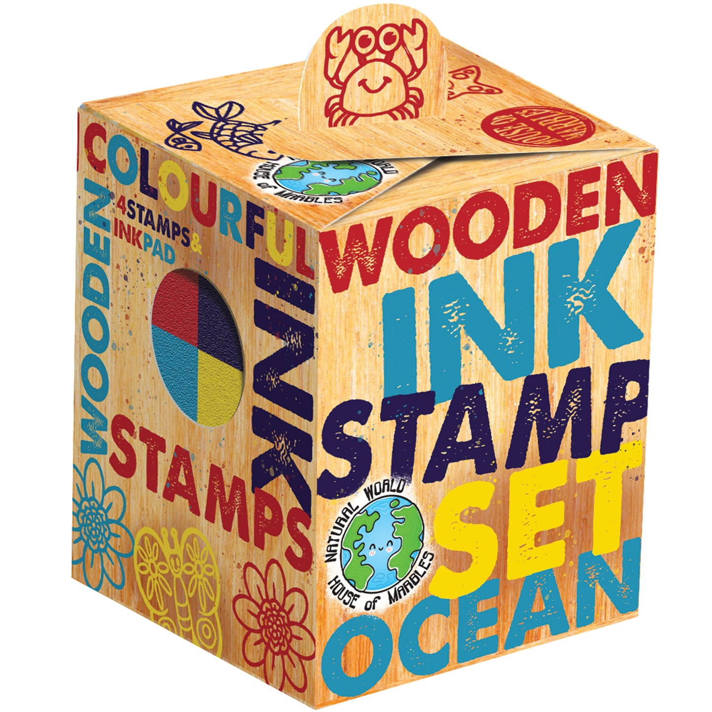 Ocean Wooden Stamp Set