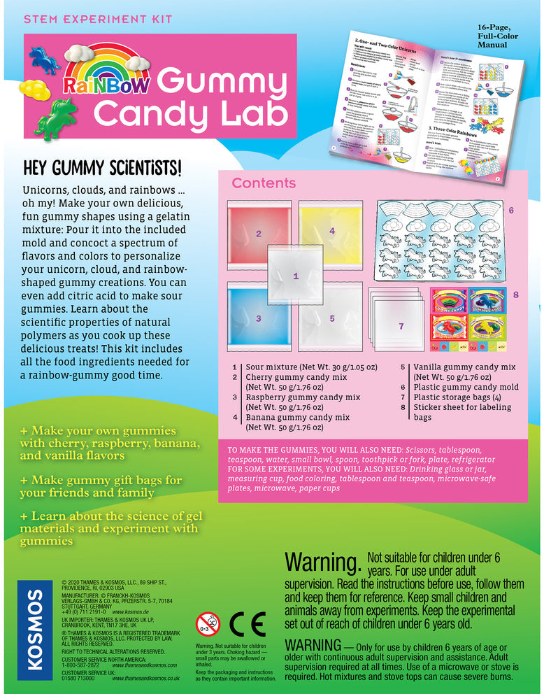 Rainbow Gummy Candy Lab