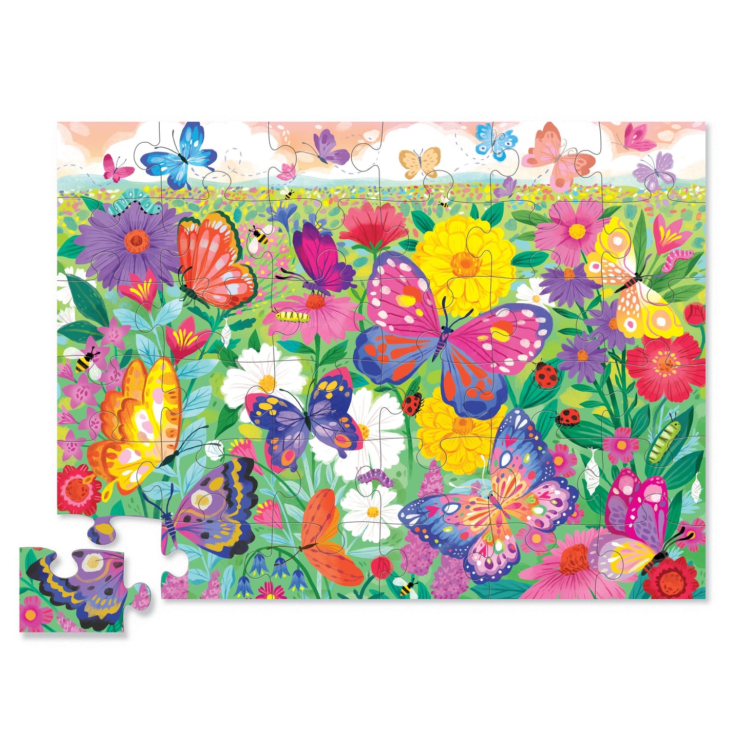 Butterfly Garden 36 Piece Floor Puzzle