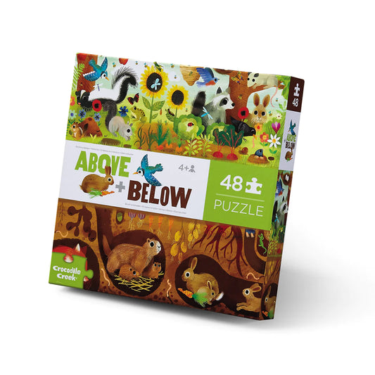 Above + Below Backyard Friends 48-Piece Puzzle