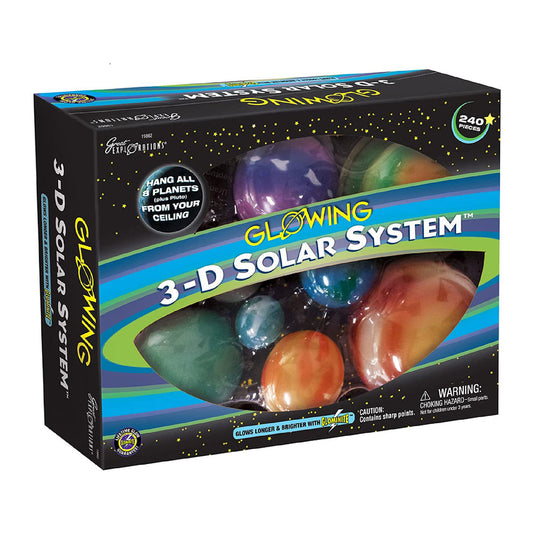 3D Glowing Solar System