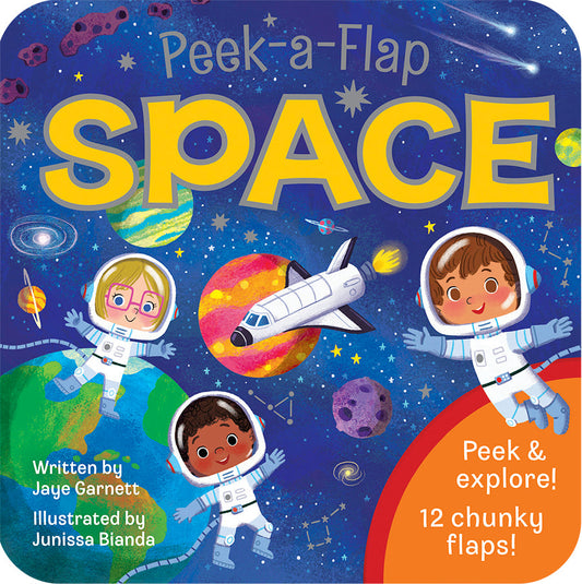 Peek a Flap Space Board Book