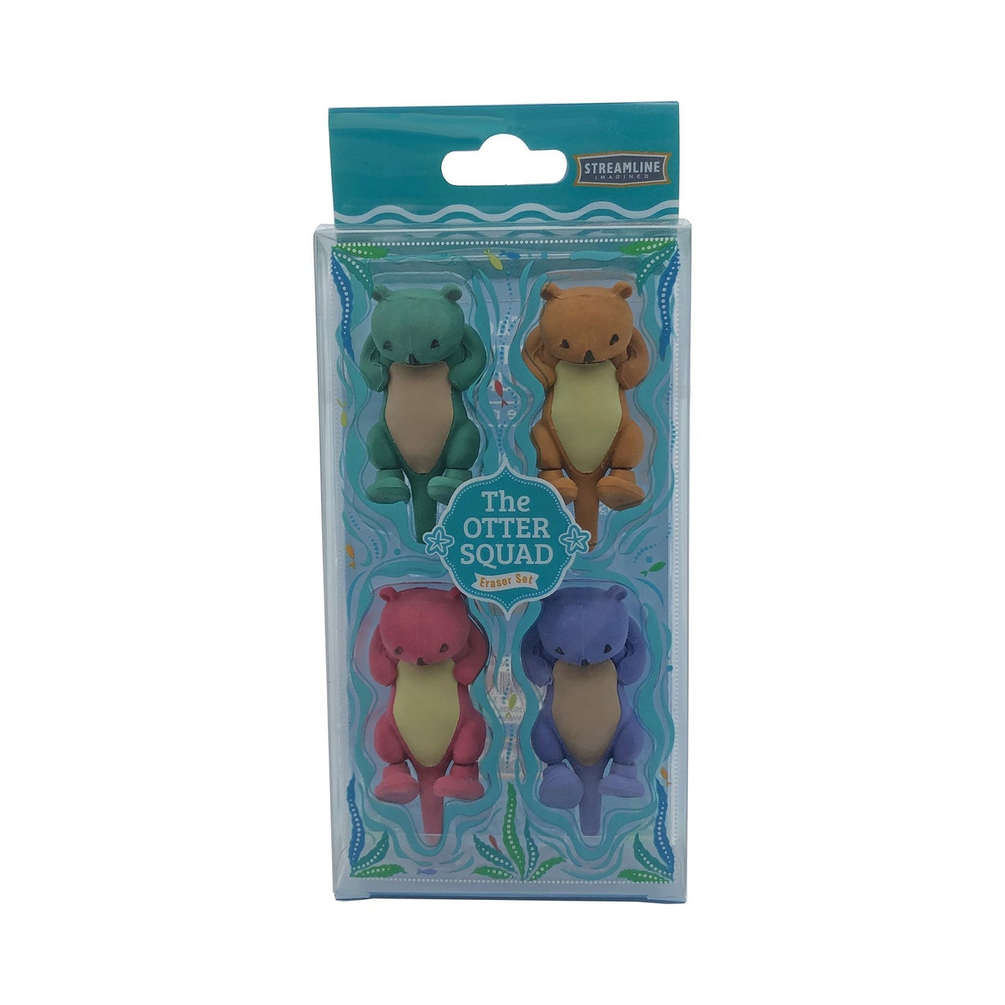 Otter Squad Eraser Set