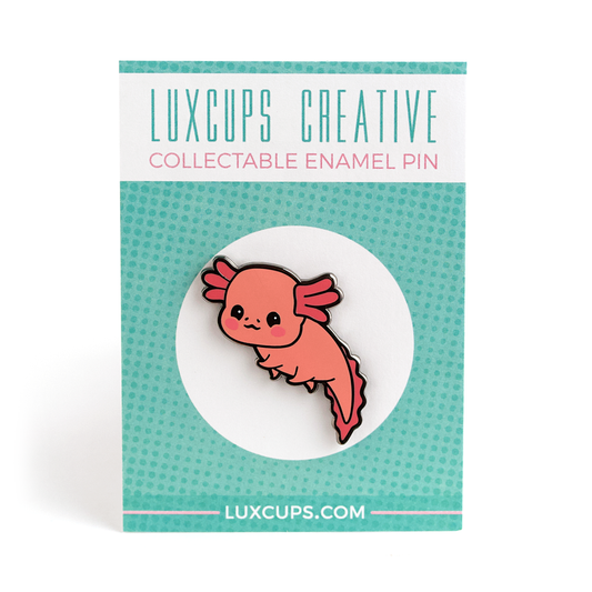 Axolotl Enamel Pin