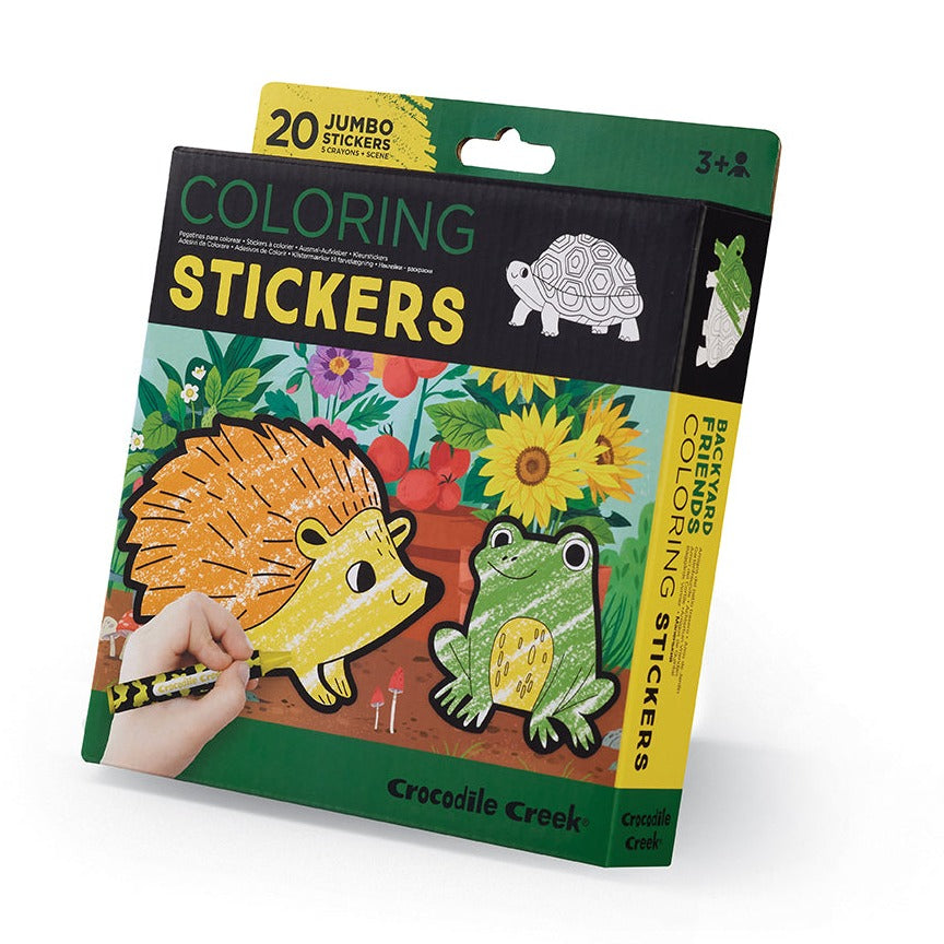 Coloring Stickers | Backyard Friends