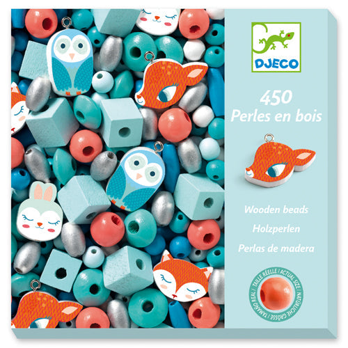 Wooden Beads Jewelry Kit | Little Animals