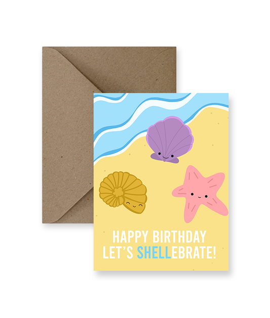 Let's Shellebrate Birthday Card | Impaper