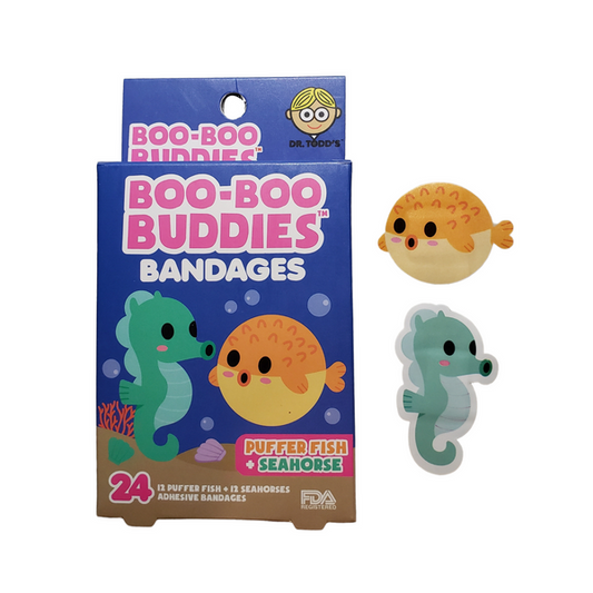 Puffer Fish & Seahorse | Boo-Boo Buddies Bandages