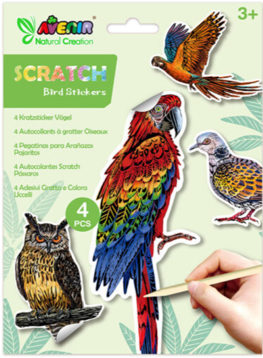 Scratch Stickers | Birds