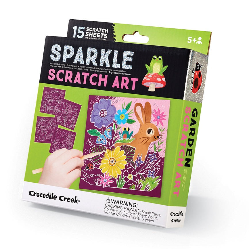 Sparkle Scratch Art | Garden