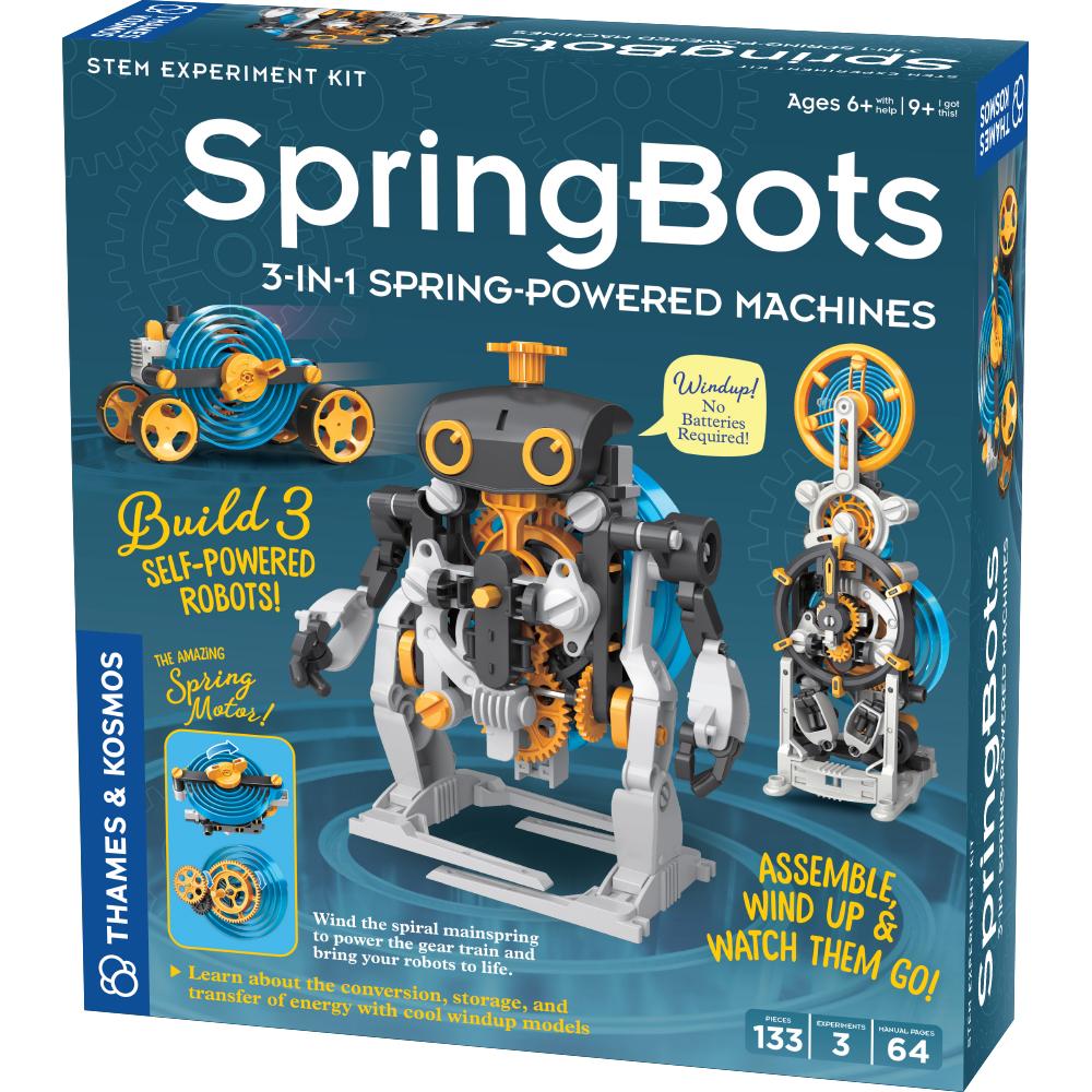 SpringBots: 3 in 1 Spring-Powered Machines