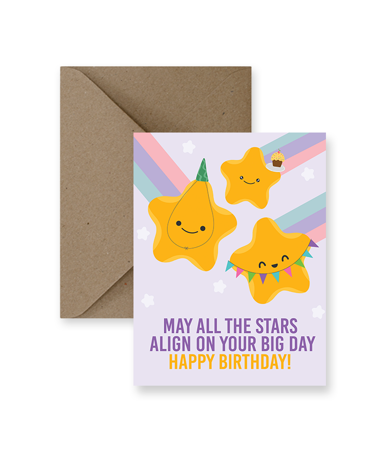 Stars Align Birthday Card | Impaper