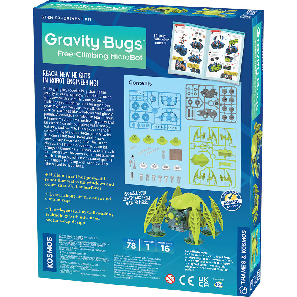 Gravity Bugs: Free-Climbing Microbot