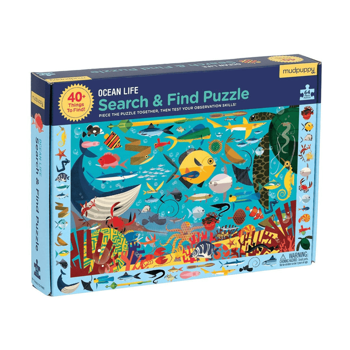 Ocean Life 64 Piece Search & Find Puzzle