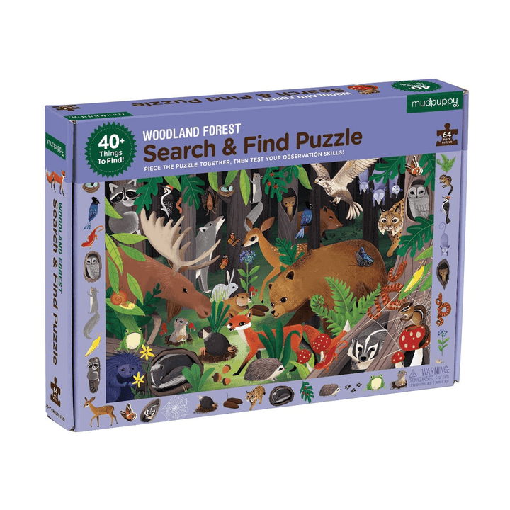 Woodland Forest 64 Piece Search & Find Puzzle